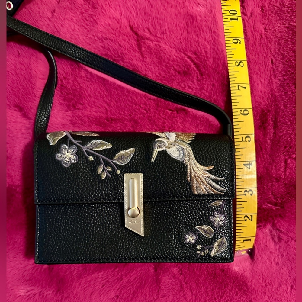 Foley + Corrina Ma Cherie Taylor Crossbody Embroidered Black Bag